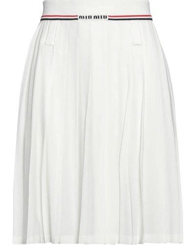 miu miu white mini skirt|mini maxi skirts for women.